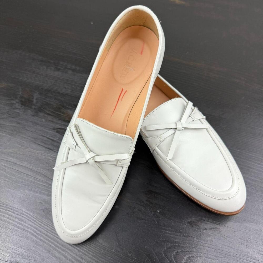 J crew light gray loafers